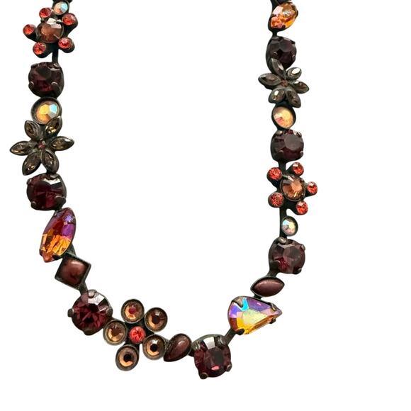 Sorrelli Crystal Brass Tone Necklace - Picture 1 of 11